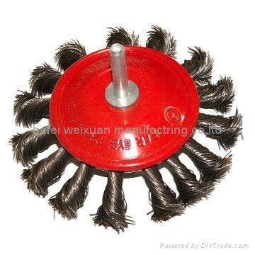 steel wire wheel /twist knot bowl brushes/circular wire