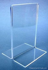 Acrylic menu display holder