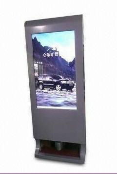 Steel Coated Digital Signage System with Shoes Polisher and 26 to 57-inch LCD