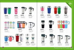 inner plastc,outer s/s travel  mug