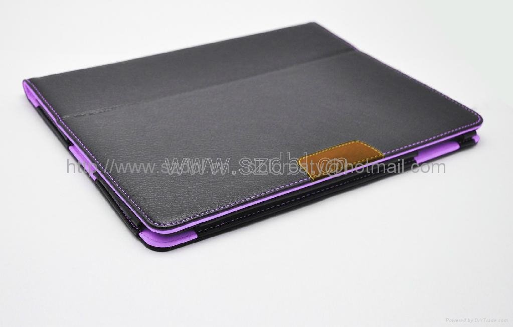 fashionable and top grade leather case for ipad2
