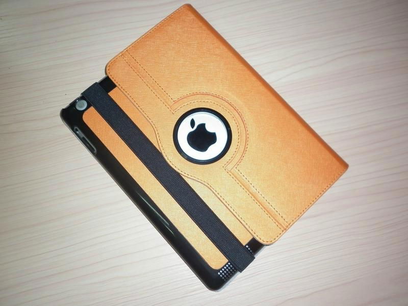 New 360 ratary leather case for ipad3&for tablet PC cover