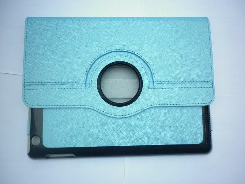 New 360 ratary leather case for ipad3&for tablet PC cover 4