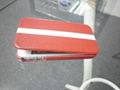 New fashion leather case for apple iphone4 use red and white