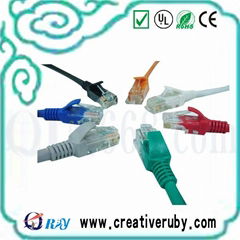 UTP Cat5e patch cord 4Pairs 24AWG with RJ45 8P8C