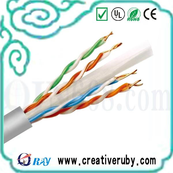 23AWG Solid Copper 0.575mm UTP/FTP/SFTP CAT6 Lan Cable