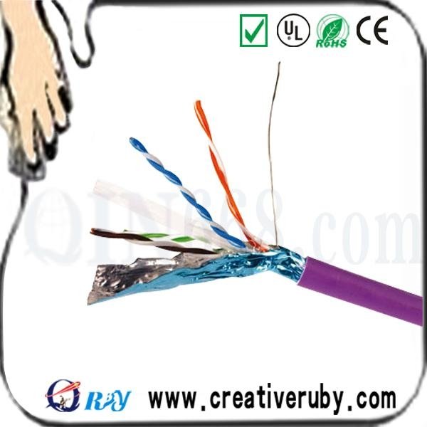 23AWG Solid Copper 0.575mm UTP/FTP/SFTP CAT6 Lan Cable 3