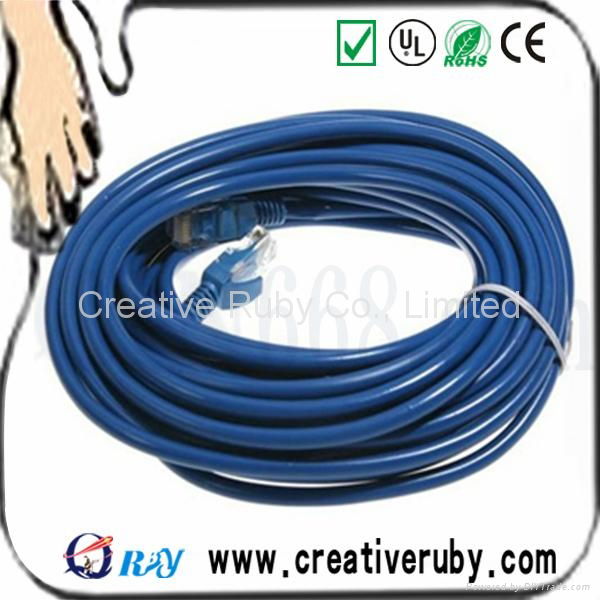 Blue Cat5e Ethernet LAN Network Patch Cable - 25ft