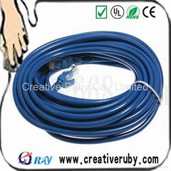 Blue Cat5e Ethernet LAN Network Patch Cable - 25ft