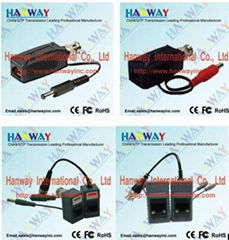 1 CH passive video balun with Power