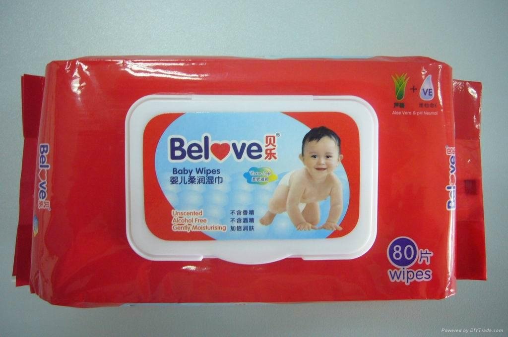 貝樂嬰儿柔潤濕巾80片 3