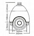 4.5 inch mini size high speed camera with SONY10X zoom camera IR 60-80M 3