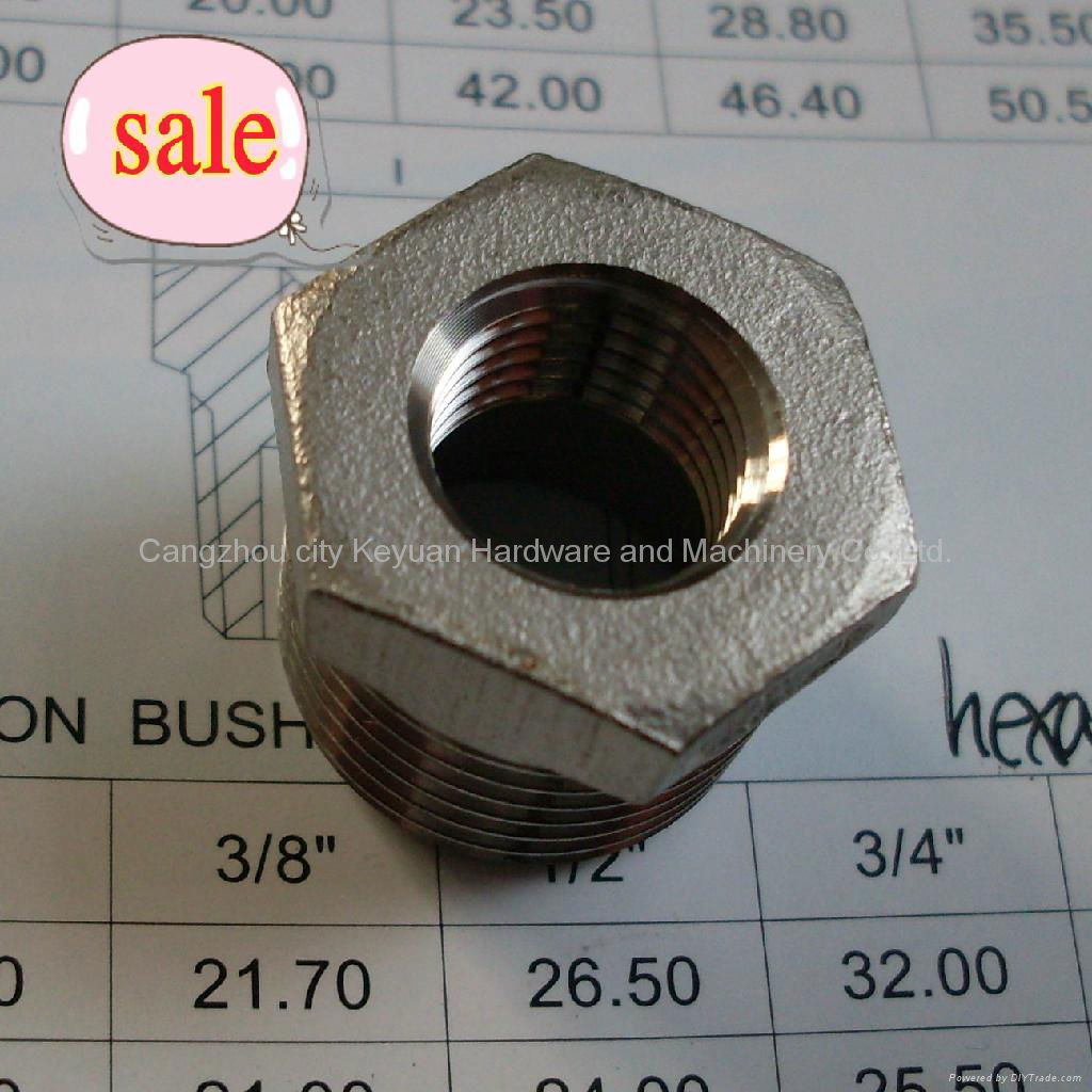 stainless steel hexagon bushing 2