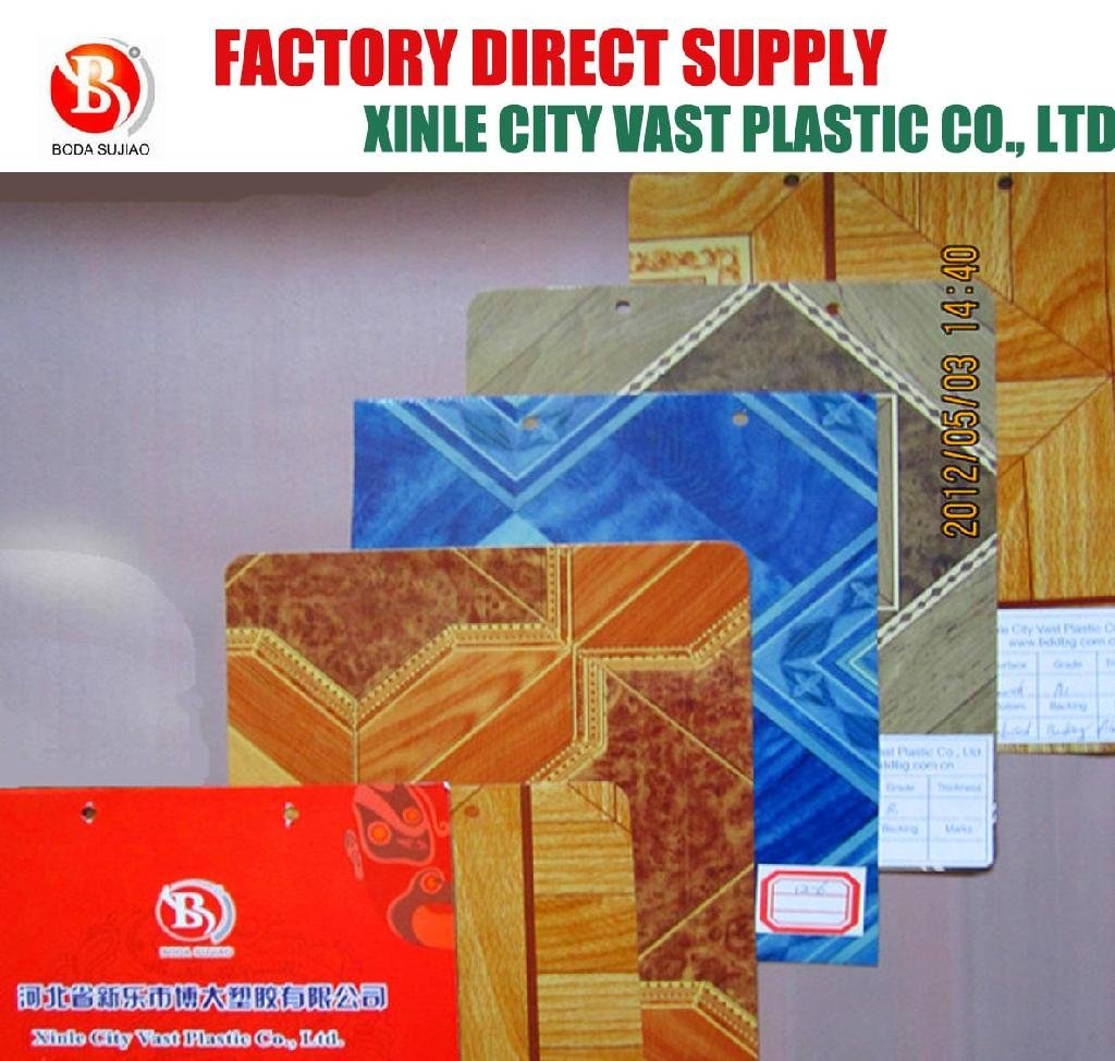 Decorative PVC sheet floorings cover