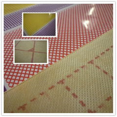 Nonwoven fabric backed PVC roll floor