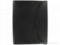 Black Soft Grain Leather File Folder 