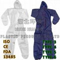 Disposable nonwoven coverall 1