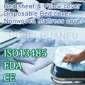 Disposable nonwoven bed cover 1
