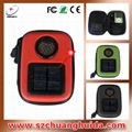 Portable speaker bag with solar panel 