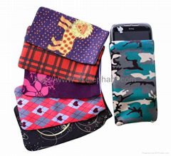 Microfiber printing phone bag