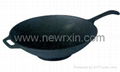 Cast iron wok