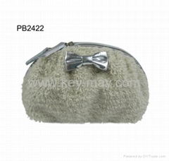 2012 fashion plush cosmetic bag