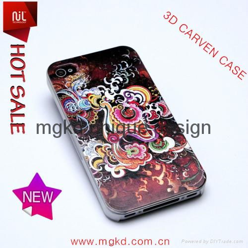 customize any design for 3D carven iphone case  (low MOQ)