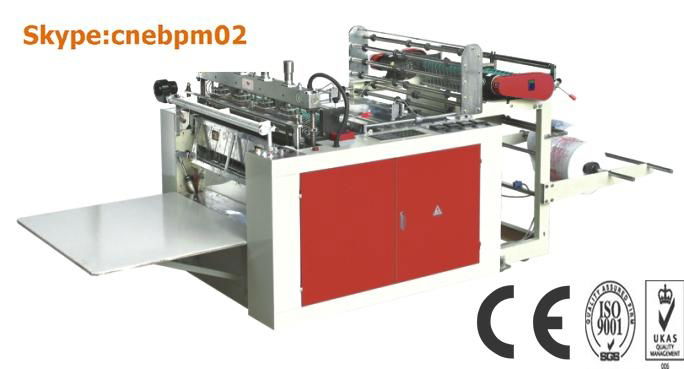 DOUBLE SERVO MOTOR CONTROL T-SHIRT BAG MAKING MACHINE