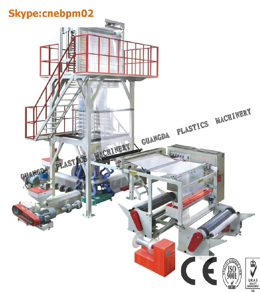 A+B+C THREE-LAYER CO-EXTRUSION BLOWN FILM MACHINE