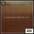 red bronze hairline finish stainless steel panel/sheet 1