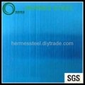 hairline blue color stainless steel sheet