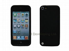 black silicone case for ipod touch