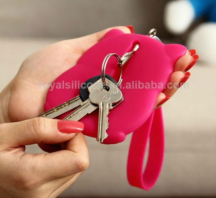 Lucky Cat silicone key bags 3