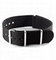 Watch Band Nylon Sport Strap Black Adjustable Velcro 4