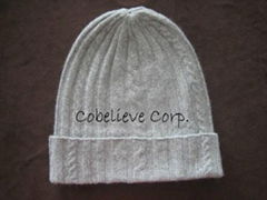 cable cashmere hats