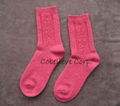 stripe cashmere socks 1