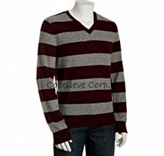 forest cashmere v neck sweater