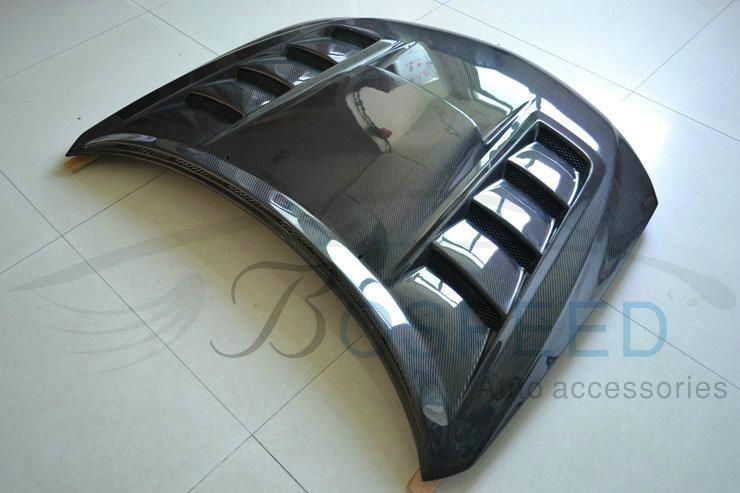 SUBARU 08-UP IMPREA carbon fiber hood bonnet with hole 4