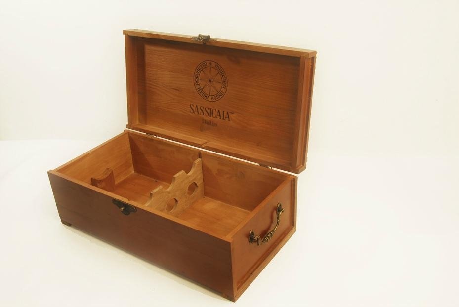 old real wood box for wine(JMWB011) 2