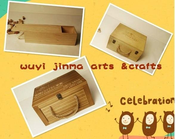 recycle wooden wine glasses gift box 2