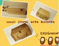 recycle wooden wine glasses gift box 2