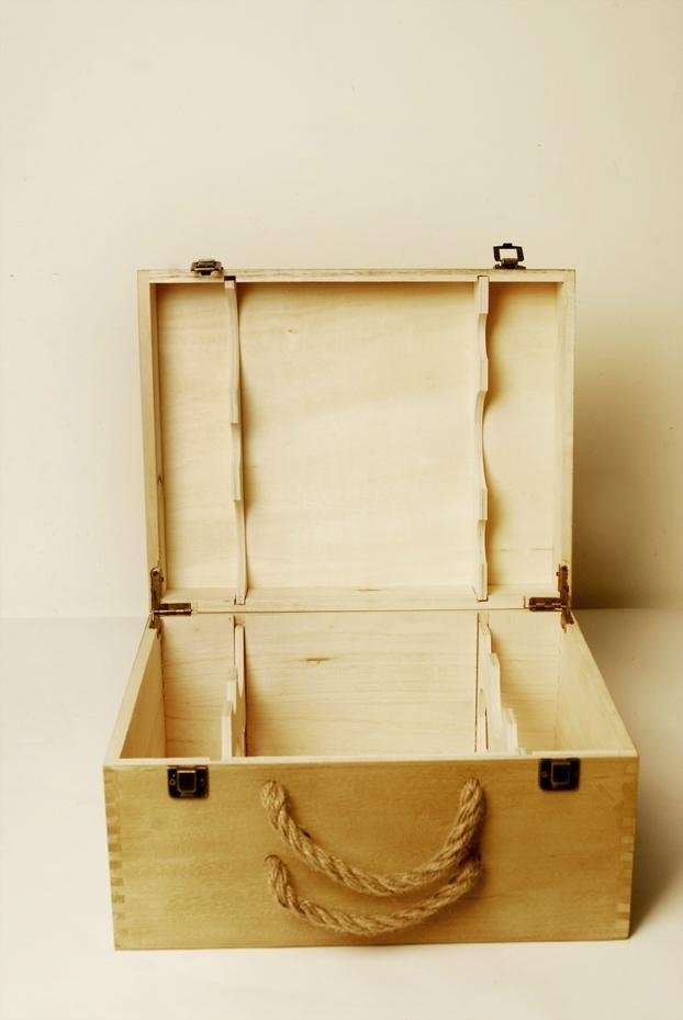 best seller gift wine box, natural wooden ,original rectangle  2