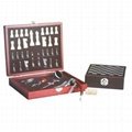 Wooden wine Accessories gift sets with chess