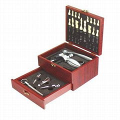 High quality wine packing box with 7pcs accessories