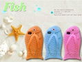 Newest Cartoon 3D Lovely Fish slipper Silicon Case For iPhone 4 4S  1