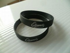 black eternity wristband for funeral