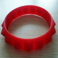 Customized logo wide bracelet silicone wide wristband promotional gifts  1