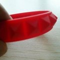 Customized logo wide bracelet silicone wide wristband promotional gifts  2