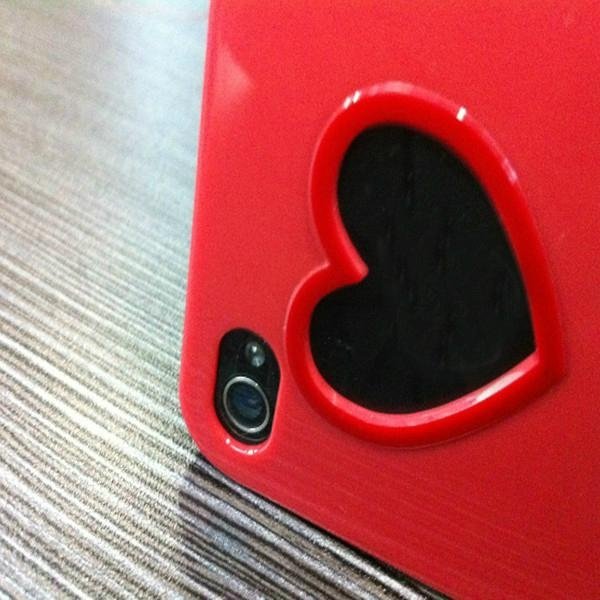 new arrive 2nd generation heart flower style case for iphone4&4s 3