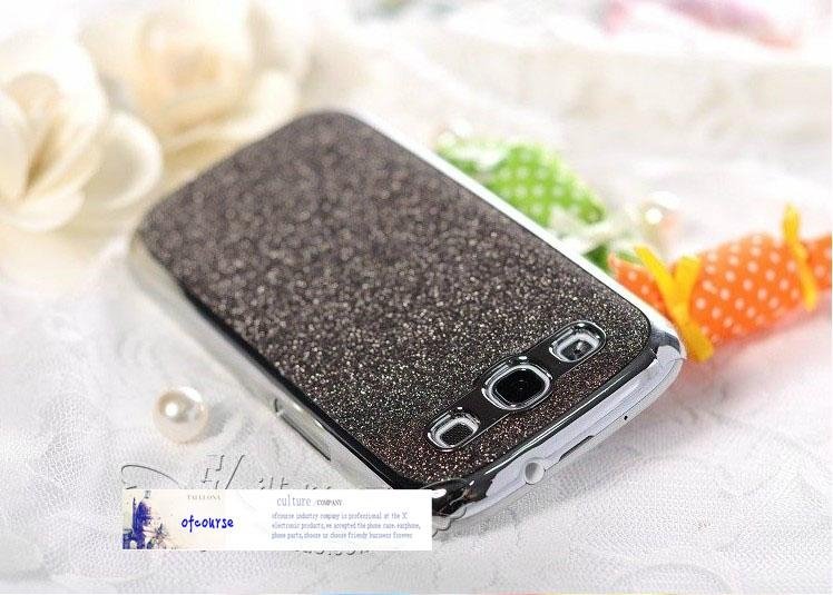 glitter case for samsung galaxy s3 i9300 leather and plating cover 2